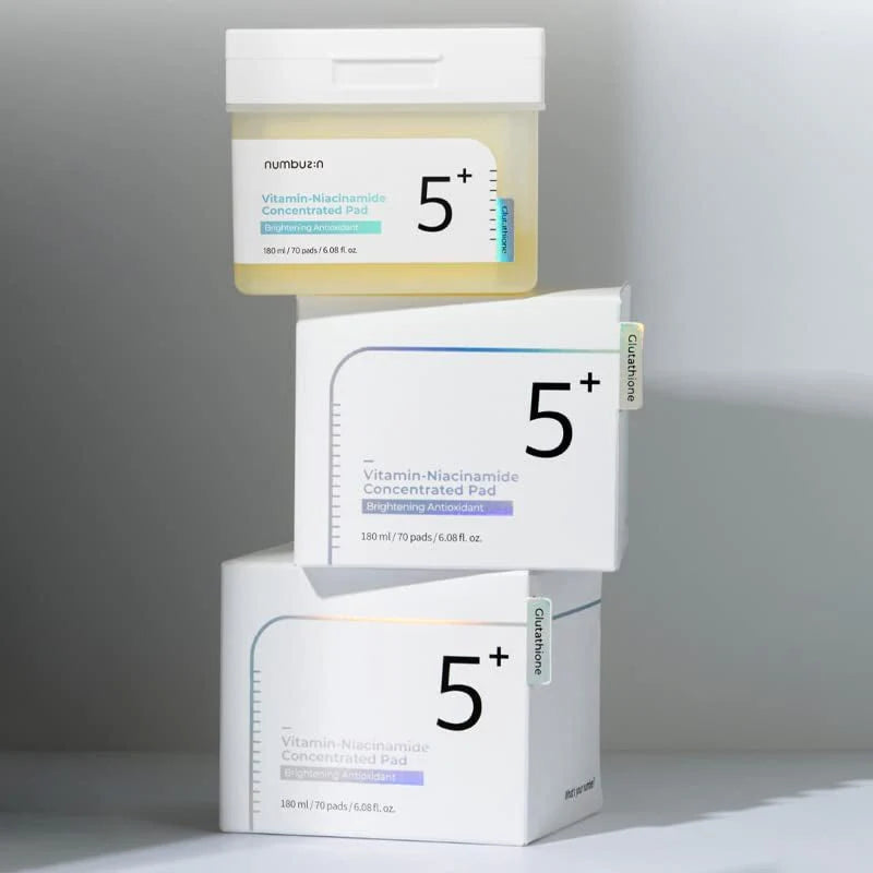 NUMBUZIN No.5+ Vitamin-Niacinamide Concentrated Pads 70 Pads – Korean Brightening Toner Pads