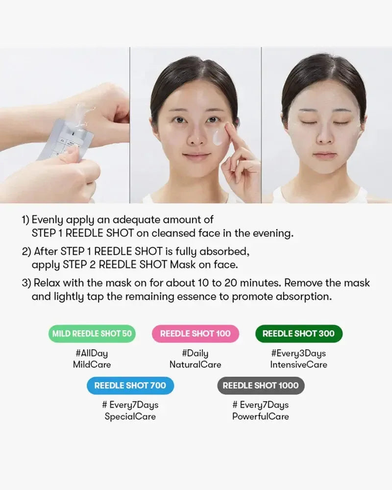 VT COSMETICS Reedle Shot 100 2Step Hydrogel Mask 33g - My Seoul My Skin
