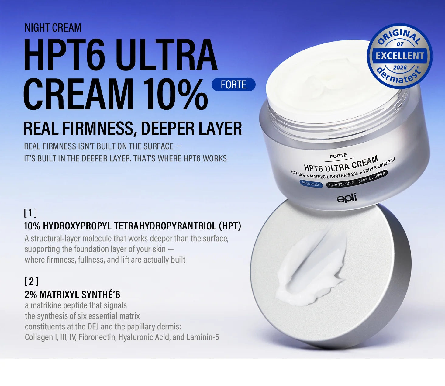 epii HPT6 Ultra Cream 10% | Firming & Plumping Moisturiser epii