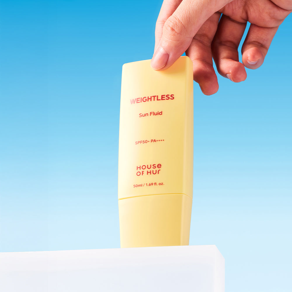 HOUSE OF HUR Weightless Sun Fluid SPF50+ PA++++ 50ml – Korean Lightweight Sunscreen HOUSE OF HUR