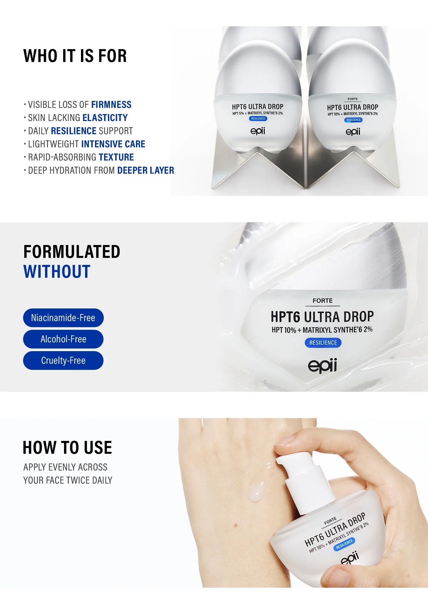 epii HPT6 Ultra Drop 10% | Firming & Plumping Serum epii