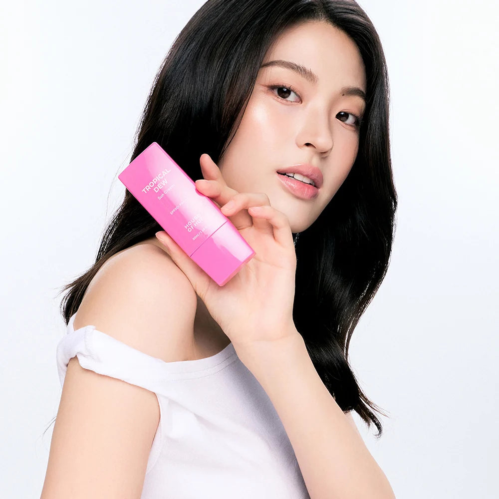 HOUSE OF HUR Tropical Dew Sun Cream 50ml – Korean Dewy Sunscreen for Hydration & Glow HOUSE OF HUR