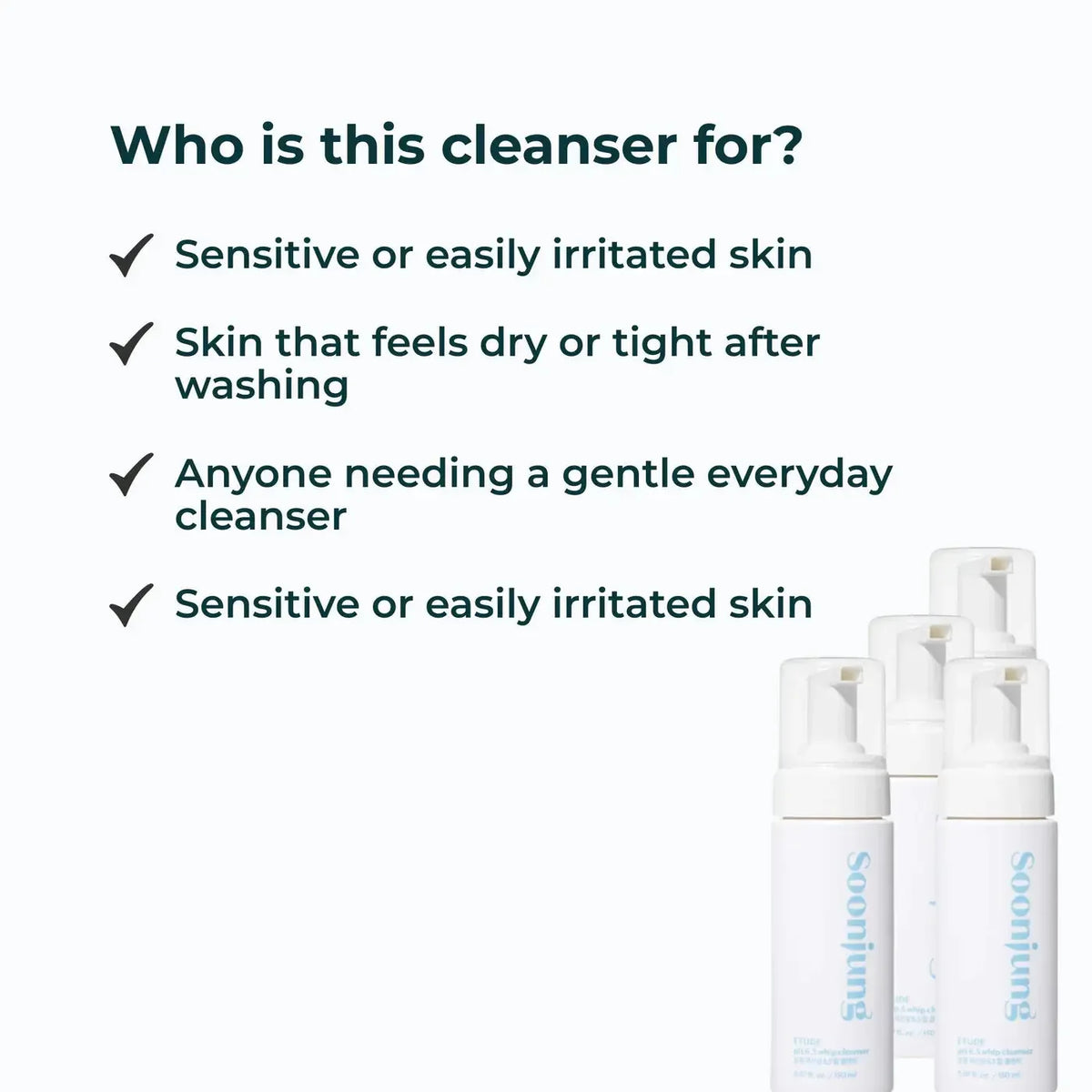 Etude Soon Jung pH 6.5 Whip Cleanser 150ml - My Seoul My Skin