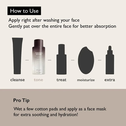 Haruharu Wonder Black Rice Hyaluronic Toner for Sensitive Skin – Gentle, Deep Hydration - My Seoul My Skin