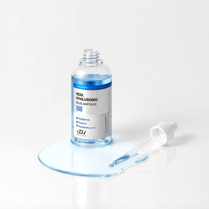 WELLAGE Real Hyaluronic Blue Ampoule 60ml – Korean Hydrating Ampoule for Plump, Dewy Skin My Seoul My Skin