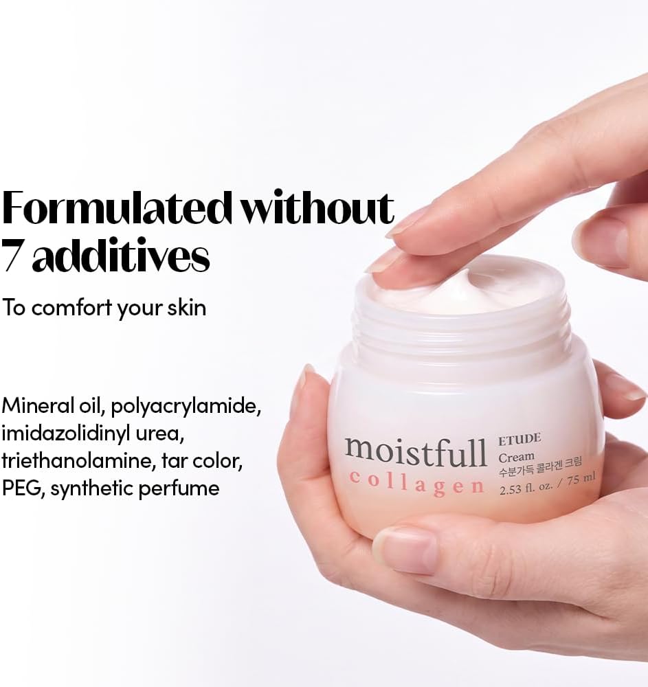ETUDE Moistfull Collagen Cream 75ml – Deep Hydrating & Plumping Moisturiser My Seoul My Skin