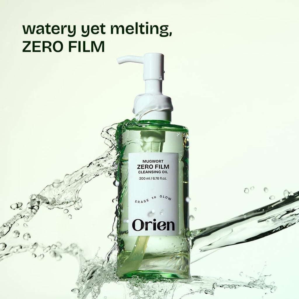 Orien Mugwort Zero Film Cleansing Oil – Korean Makeup & SPF Remover for Sensitive Skin