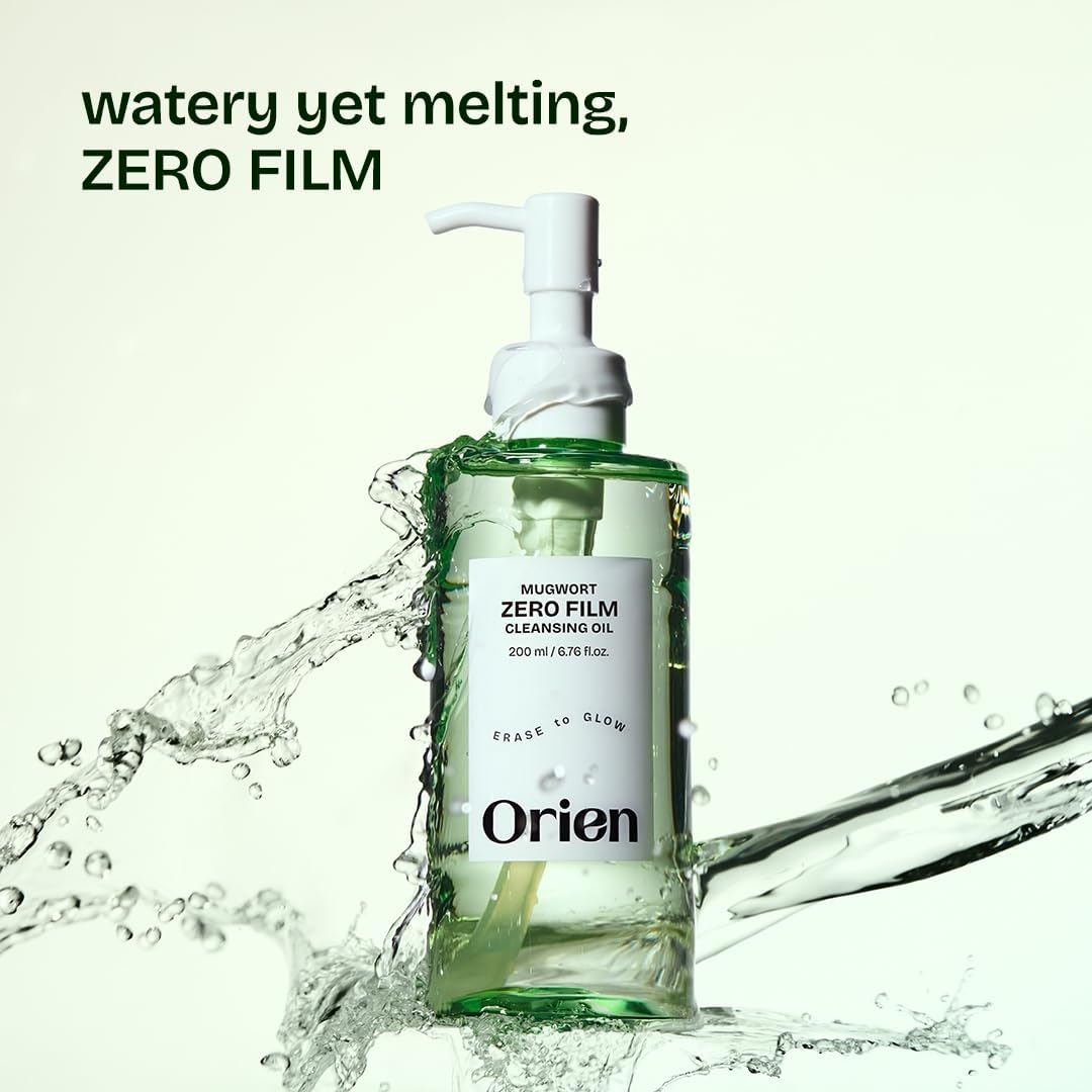 Orien Mugwort Zero Film Cleansing Oil – Korean Makeup & SPF Remover for Sensitive Skin