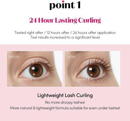 ETUDE Curl Fix Mascara 01 Black 8g – Korean Long-Lasting Curl Mascara ETUDE