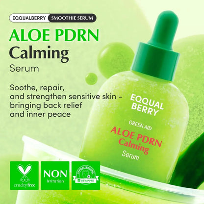 EQQUALBERRY Aloe PDRN Calming Serum – Soothing &amp; Barrier-Strengthening Korean Serum - My Seoul My Skin