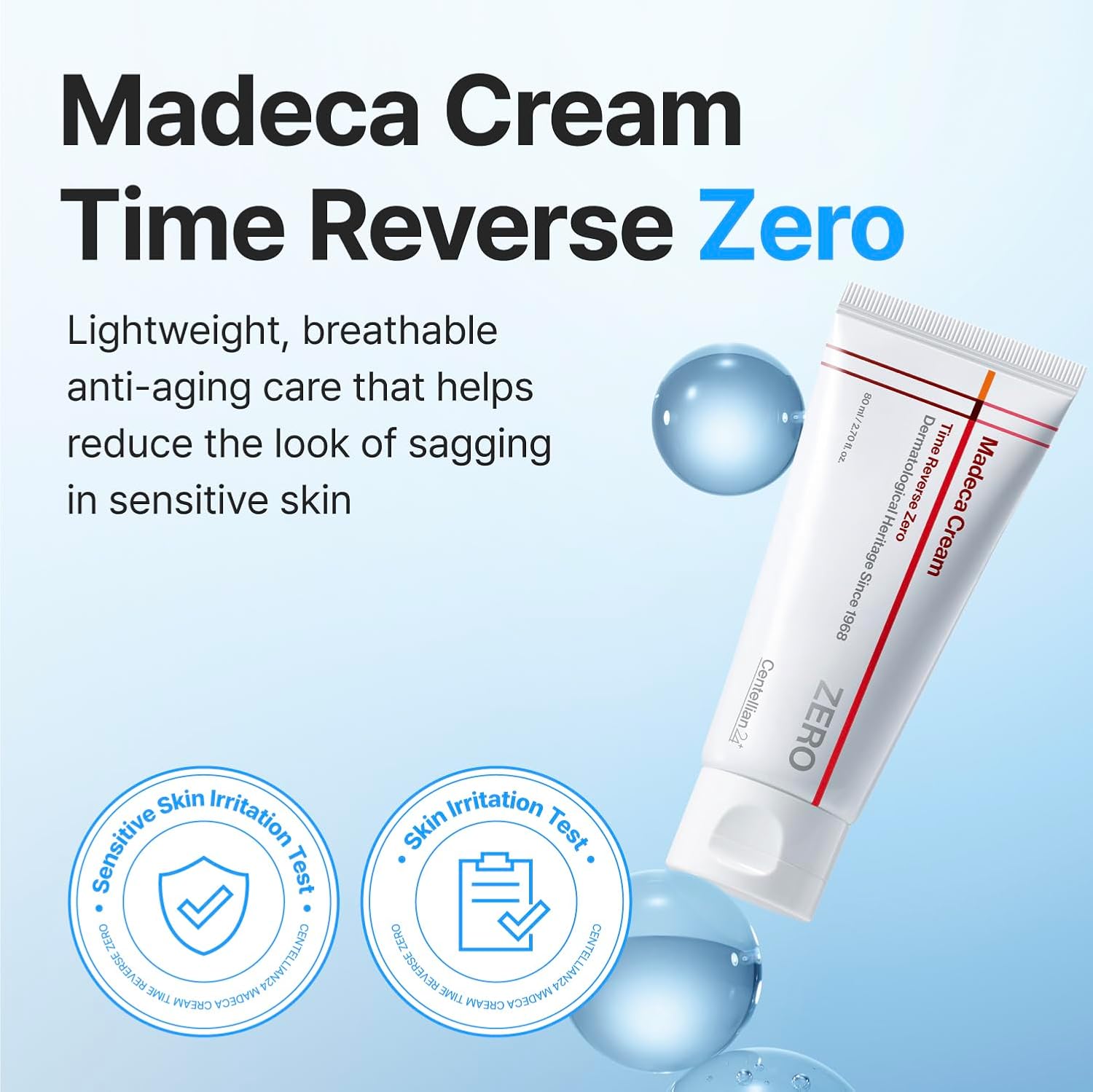 Centellian24 Madeca Cream Time Reverse Zero 80ml – Korean Anti-Ageing Cream for Firmness & Glow My Seoul My Skin