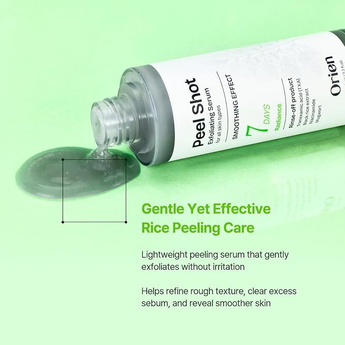 Orien Peel Shot Exfoliating Serum 80ml – Korean Blemish Serum for Pores, Texture & Glow ORIEN