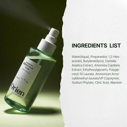 Orien Mugwort Zero Film Toner 160ml – Calming Korean Spray Toner for Sensitive & Acne-Prone Skin