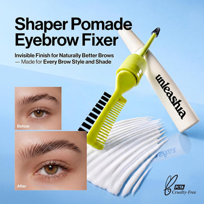 UNLEASHIA Shaper Pomade Eyebrow Fixer No.1 Clear – Lightweight Korean Clear Brow Gel UNLEASHIA