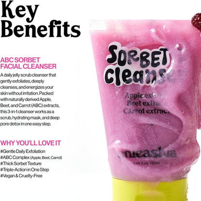 UNLEASHIA ABC Sorbet Facial Cleanser – Korean Sorbet Cleanser for Makeup, SPF & Pores My Seoul My Skin