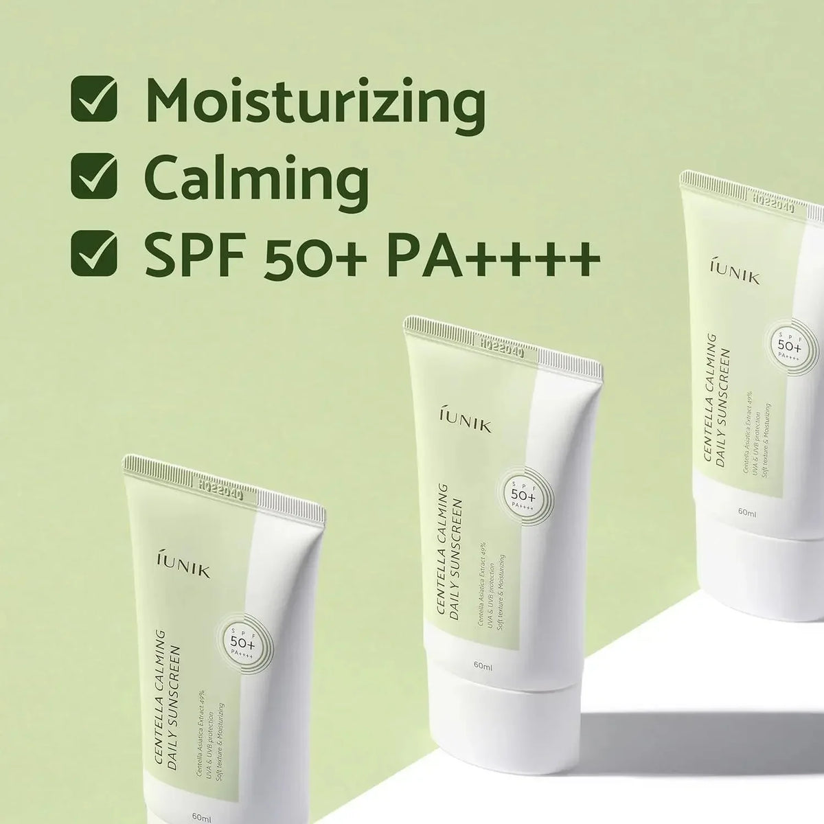 IUNIK Centella Calming Daily Sunscreen SPF 50+ PA++++ - My Seoul My Skin