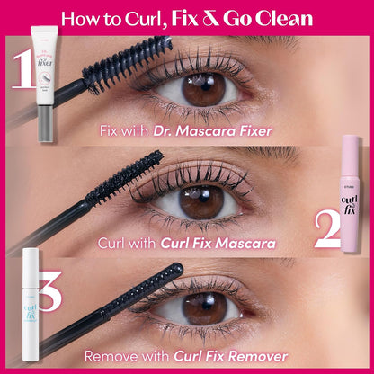 ETUDE Curl Fix Mascara 01 Black 8g – Korean Long-Lasting Curl Mascara ETUDE