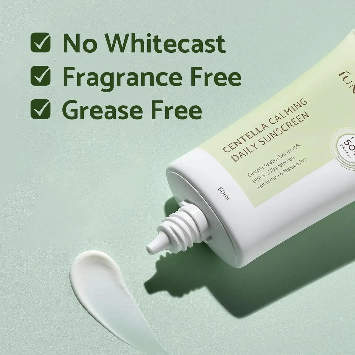 IUNIK Centella Calming Daily Sunscreen SPF 50+ PA++++ - My Seoul My Skin