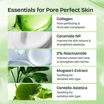 Orien Mugwort Collagen Pore Serum 30ml – Korean Pore Serum for Glass Skin & Texture ORIEN
