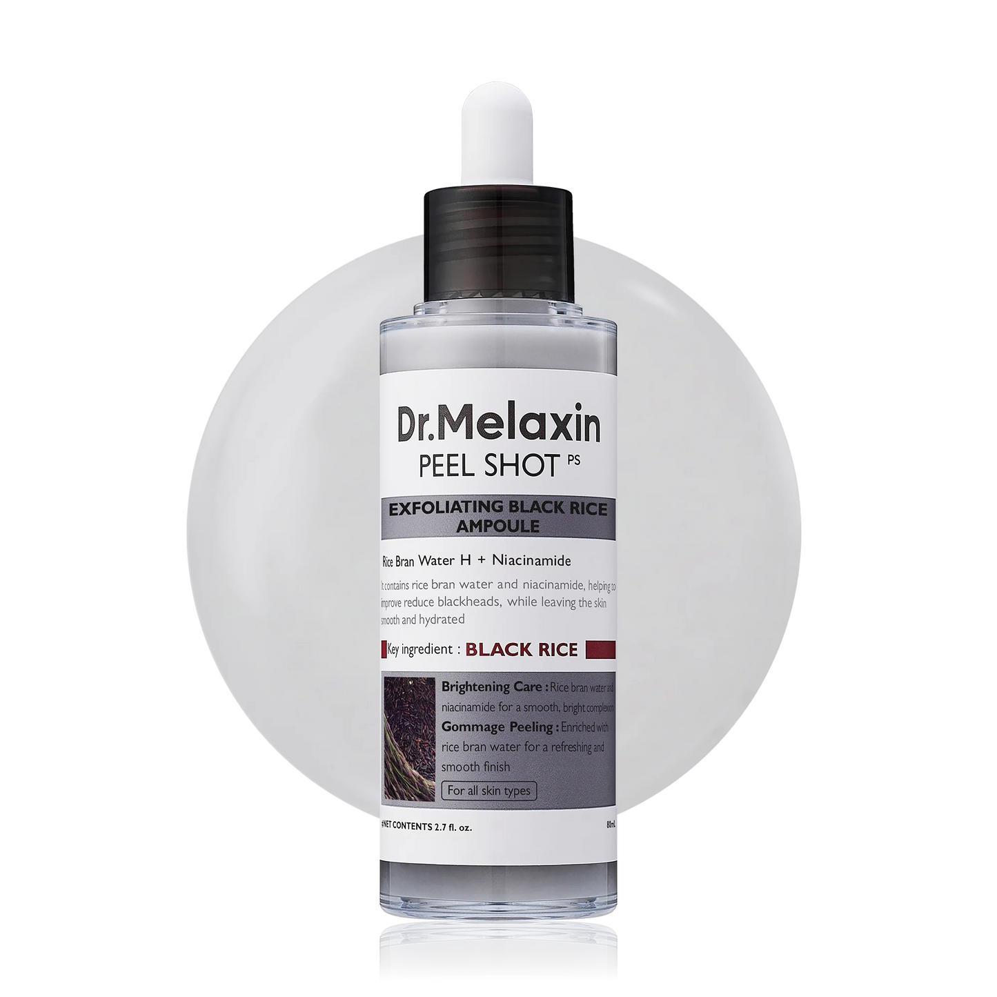 Dr.Melaxin Peel Shot Exfoliant Black Rice Ampoule