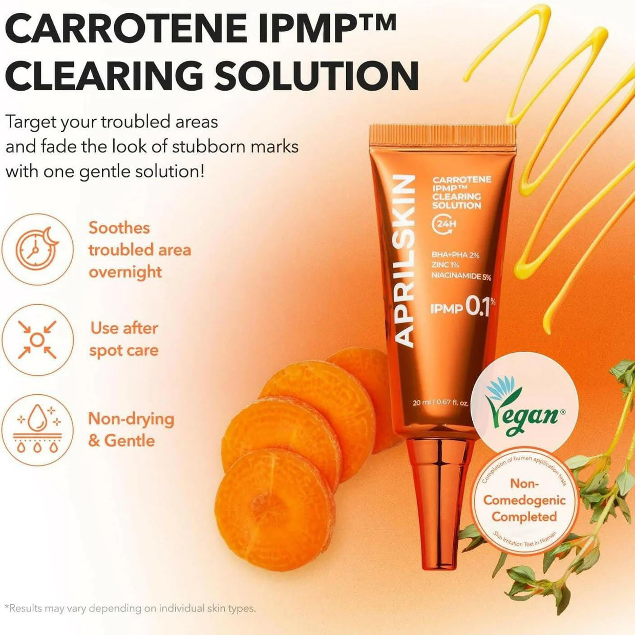 APRILSKIN Carrotene IPMP™ Clearing Solution 20ml | Korean Blemish Care APRILSKIN