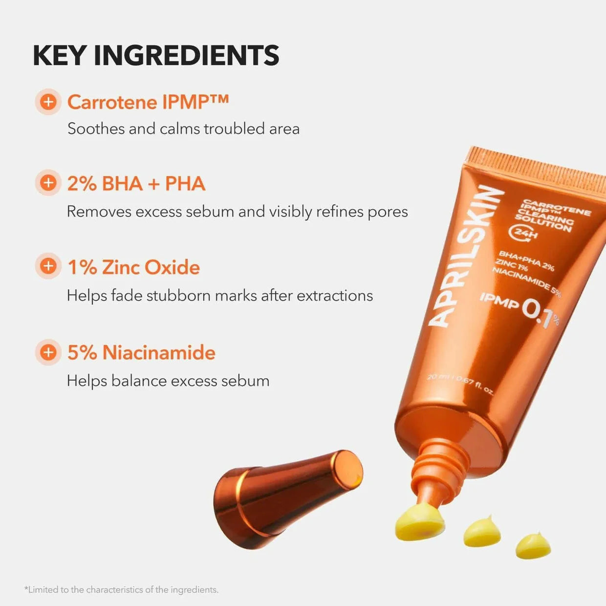 APRILSKIN Carrotene IPMP™ Clearing Solution 20ml | Korean Blemish Care APRILSKIN