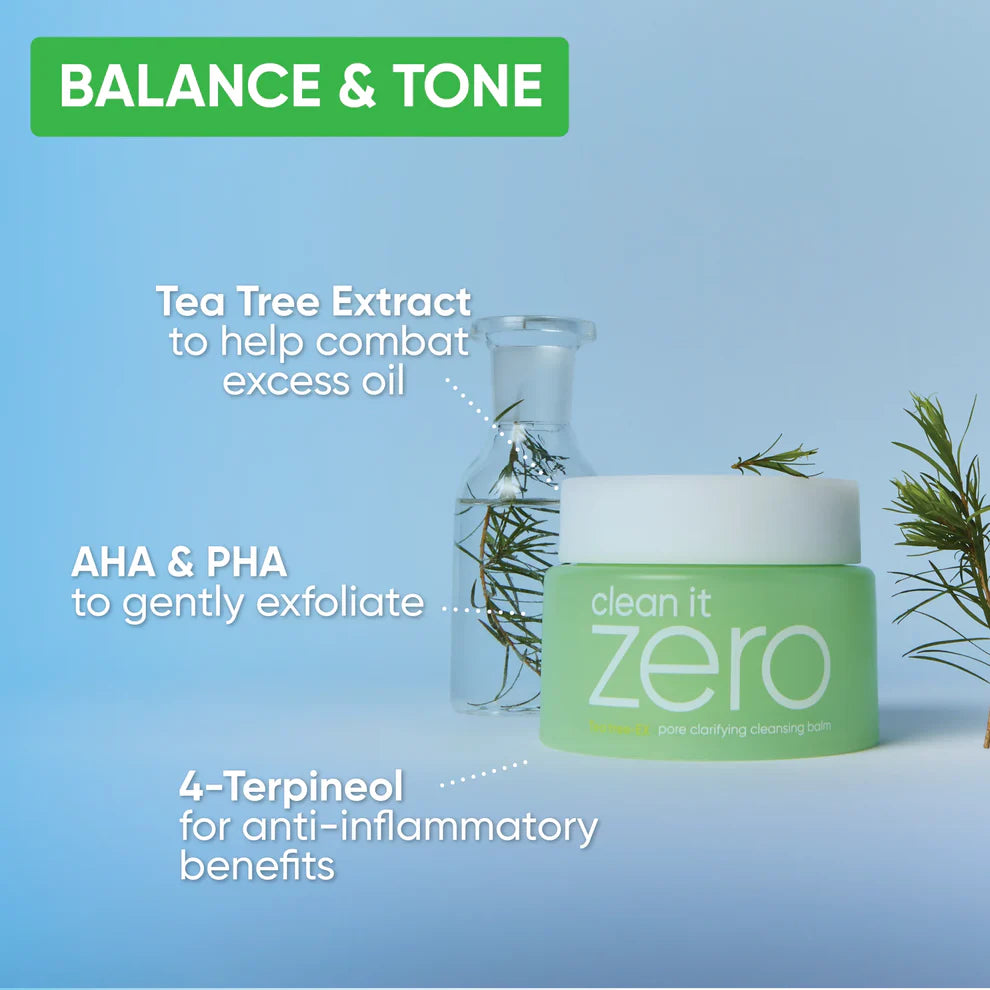 BANILA CO Clean it ZERO Tea tree-EX pore clarifying cleansing balm