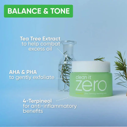 BANILA CO Clean it ZERO Tea tree-EX pore clarifying cleansing balm - My Seoul My Skin