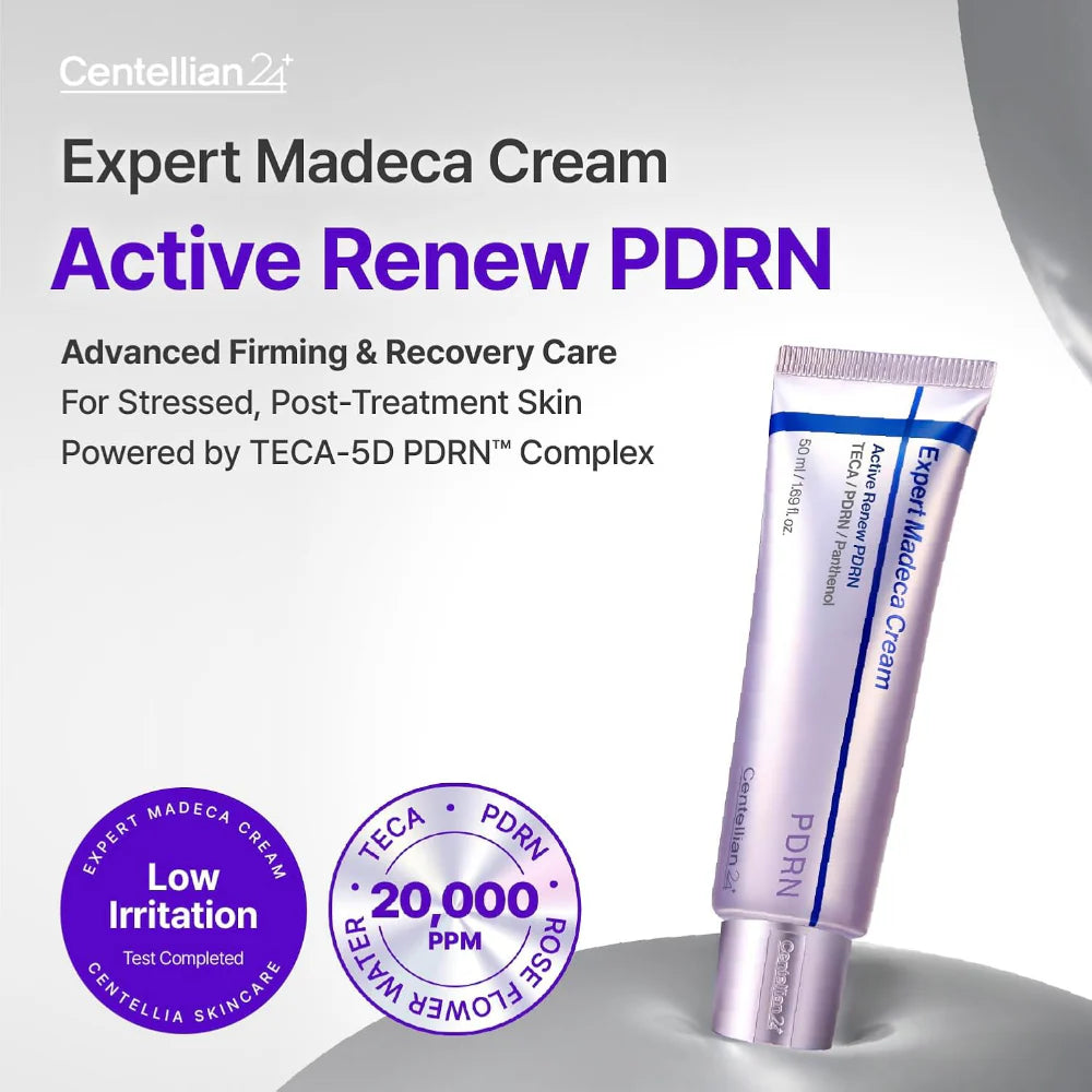 Centellian24 Expert Madeca Cream Active Renew PDRN – Korean PDRN Firming Cream for Glow & Barrier Care Centellian24