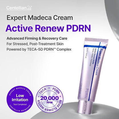 Centellian24 Expert Madeca Cream Active Renew PDRN – Korean PDRN Firming Cream for Glow & Barrier Care Centellian24