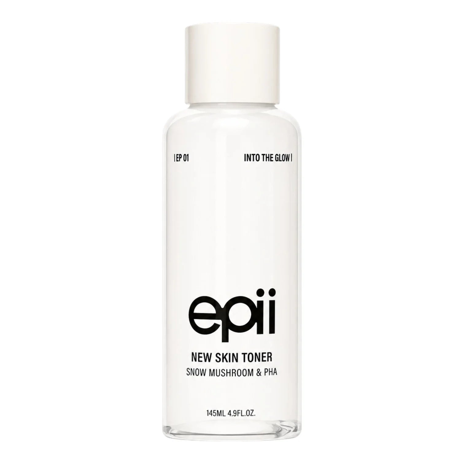 epii New Skin Toner Snow Mushroom & PHA 145ml – Korean Gentle Exfoliating Toner for Glow & Texture epii