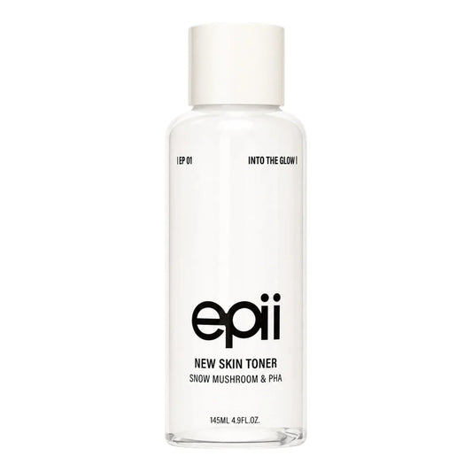 epii New Skin Toner Snow Mushroom & PHA 145ml – Korean Gentle Exfoliating Toner for Glow & Texture epii