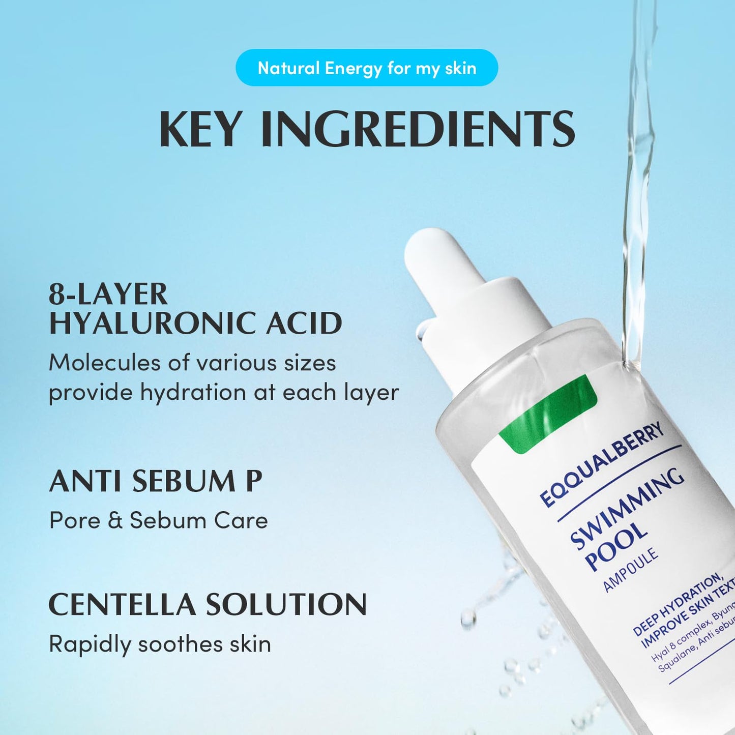 EQQUALBERRY Swimming Pool Ampoule 50 ml