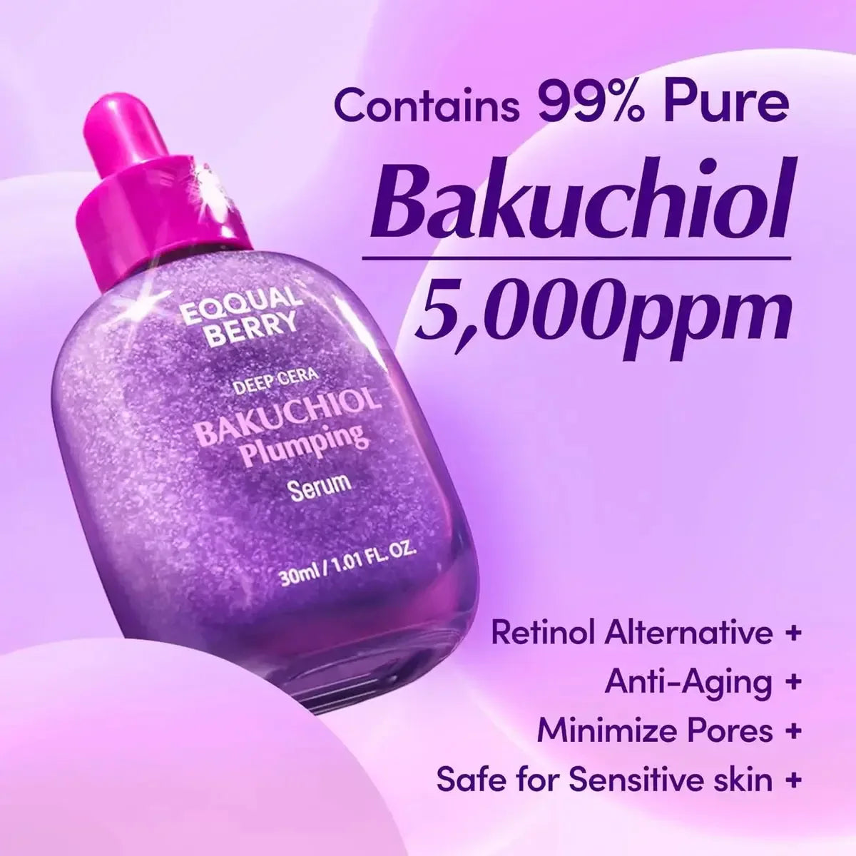 EQQUALBERRY Bakuchiol Plumping Serum (30ml) - My Seoul My Skin