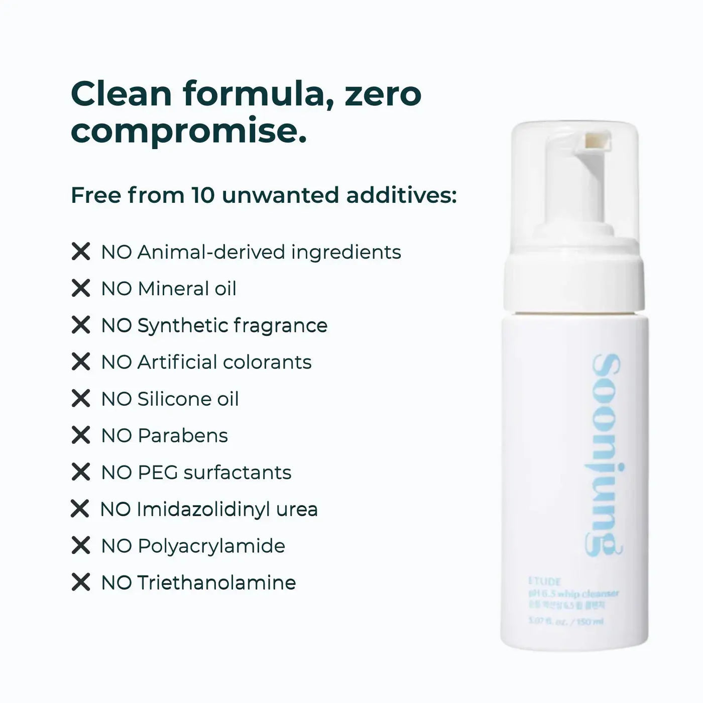 Etude Soon Jung pH 6.5 Whip Cleanser 150ml Etude