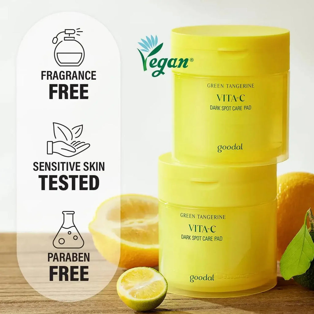 Goodal Green Tangerine Vita C Dark Spot Care Pad (70 pads) 160ml - My Seoul My Skin