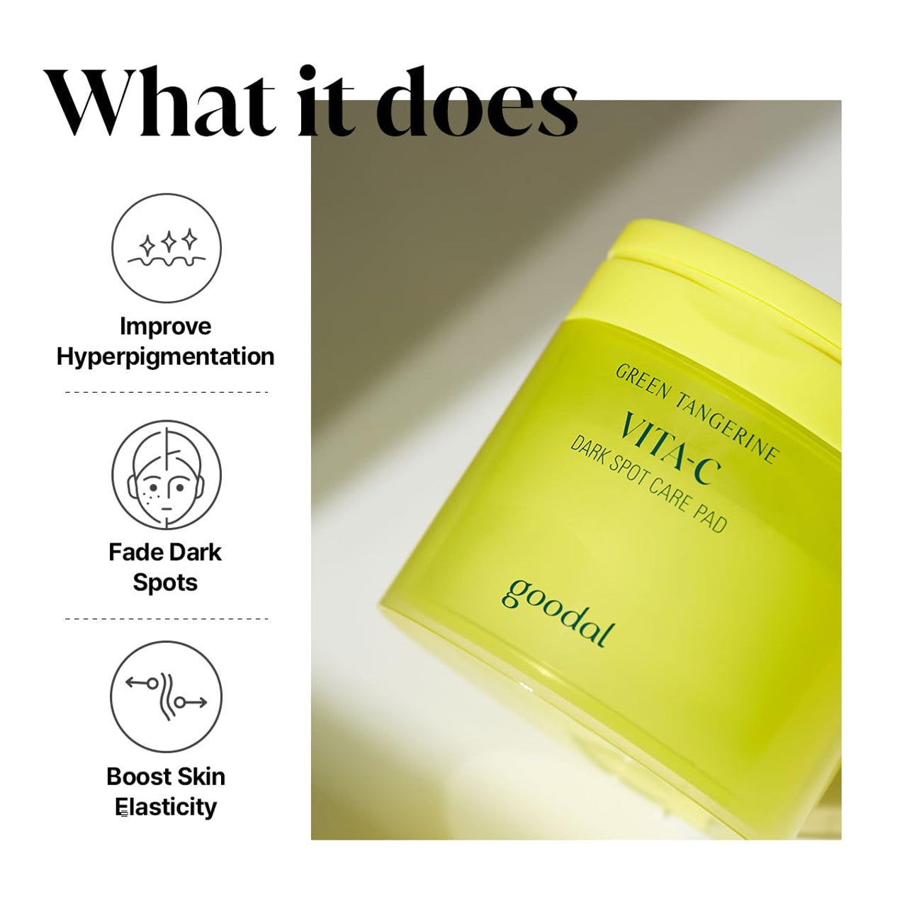 Goodal Green Tangerine Vita C Dark Spot Care Pad (70 pads) 160ml