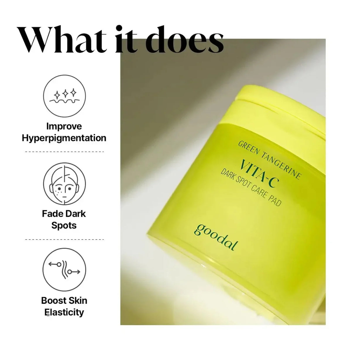Goodal Green Tangerine Vita C Dark Spot Care Pad (70 pads) 160ml - My Seoul My Skin