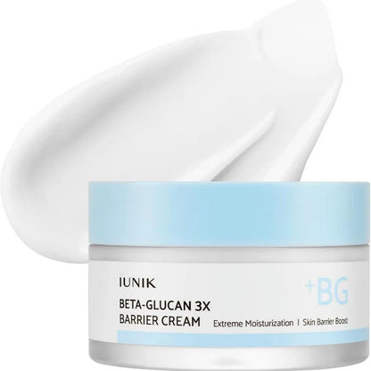 iUNIK Beta Glucan 3X Barrier Cream 50ml – Korean Barrier Cream for Dry & Sensitive Skin IUNIK