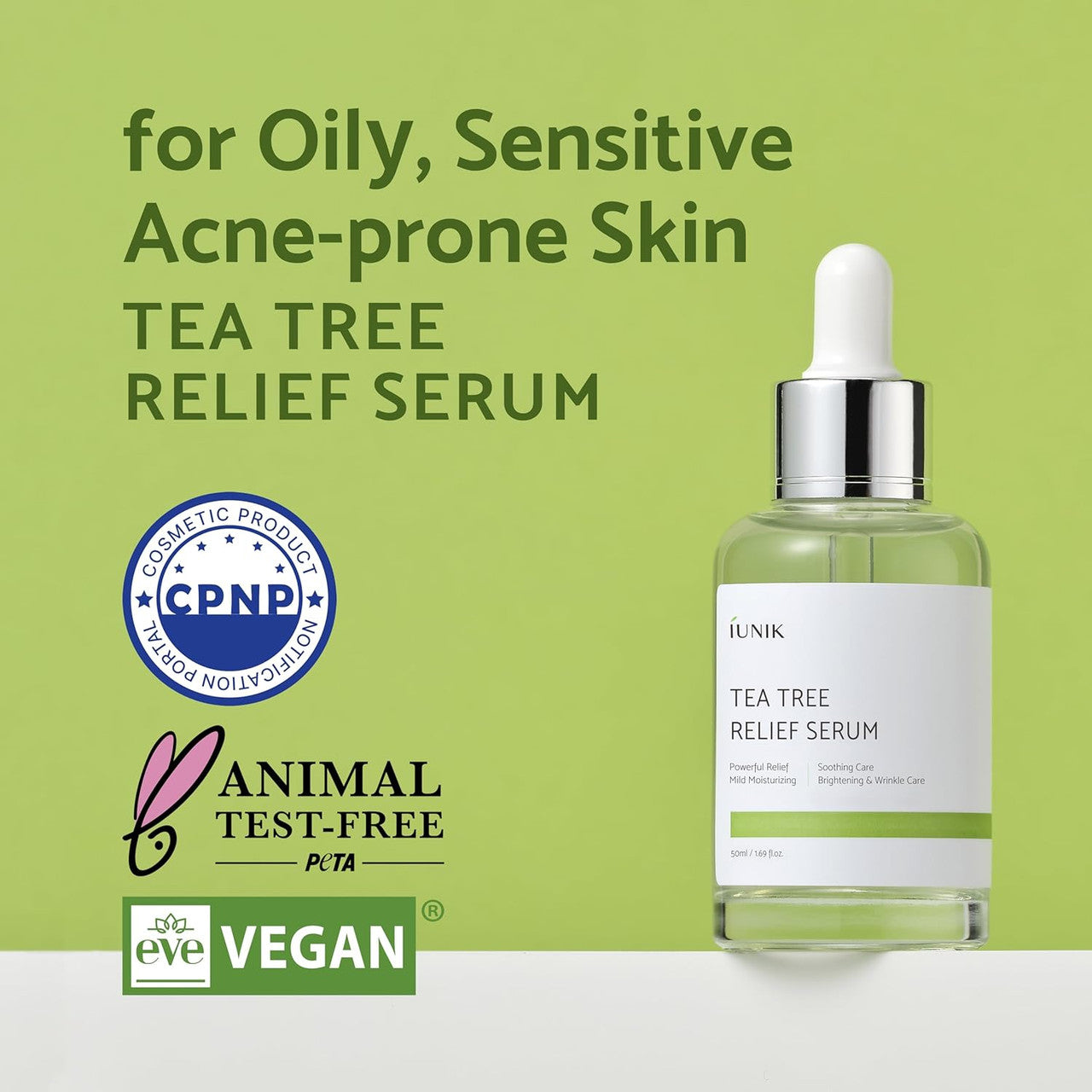 IUNIK TEA TREE RELIEF SERUM 50ML