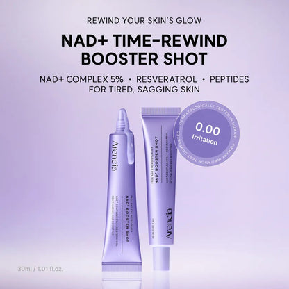 ARENCIA NAD+ Booster Shot 30ml – Korean Firming Serum for Glow, Hydration & Barrier Care Arencia