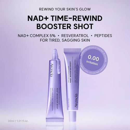 ARENCIA NAD+ Booster Shot 30ml – Korean Firming Serum for Glow, Hydration & Barrier Care Arencia