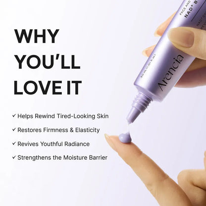ARENCIA NAD+ Booster Shot 30ml – Korean Firming Serum for Glow, Hydration & Barrier Care Arencia