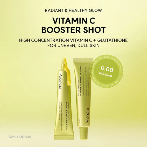 ARENCIA Vitamin C Booster Shot 30ml – Korean Brightening Serum for Dark Spots & Glow Arencia