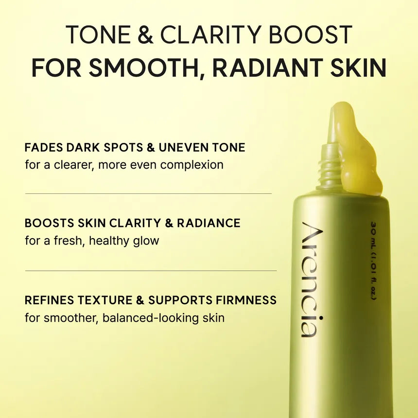 ARENCIA Vitamin C Booster Shot 30ml – Korean Brightening Serum for Dark Spots & Glow Arencia