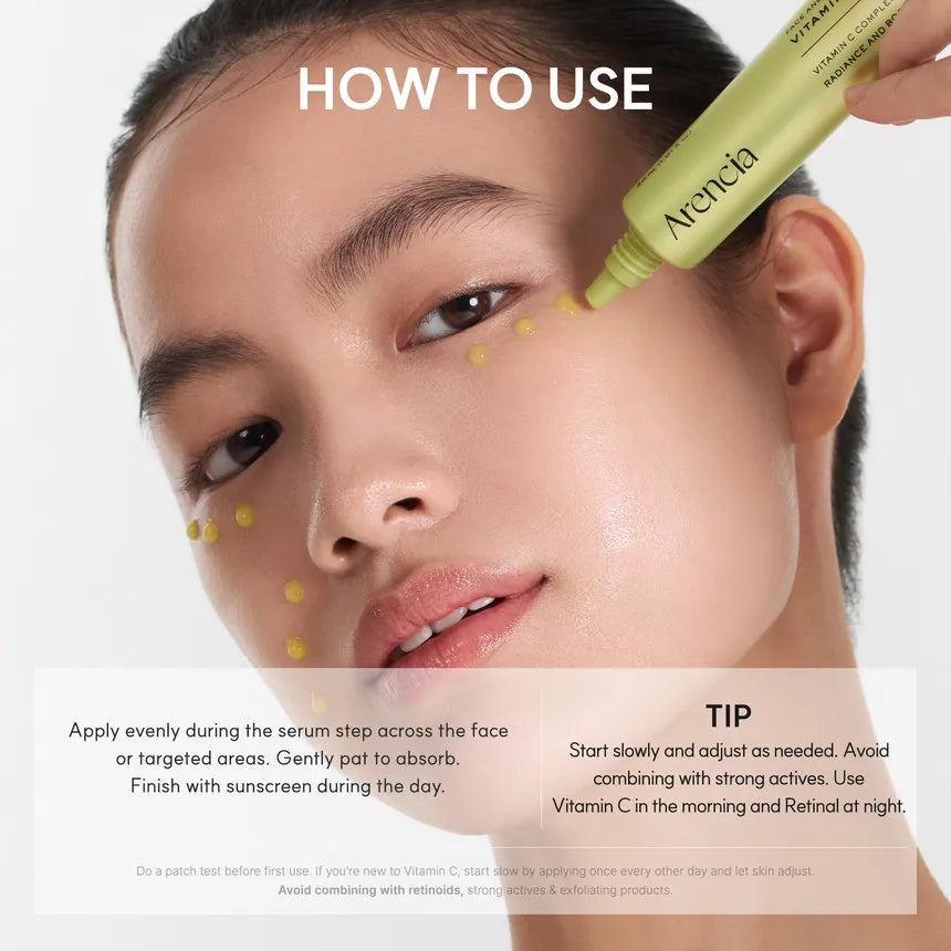 ARENCIA Vitamin C Booster Shot 30ml – Korean Brightening Serum for Dark Spots & Glow Arencia