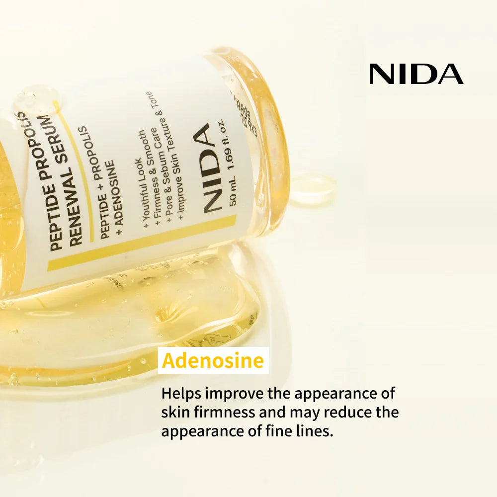 NIDA Peptide Propolis Renewal Serum – Korean Firming Serum for Glow, Hydration & Barrier Care NIDA