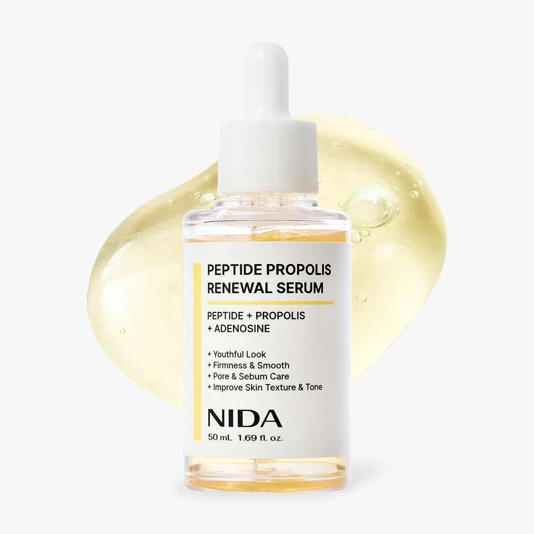 NIDA Peptide Propolis Renewal Serum – Korean Firming Serum for Glow, Hydration & Barrier Care NIDA