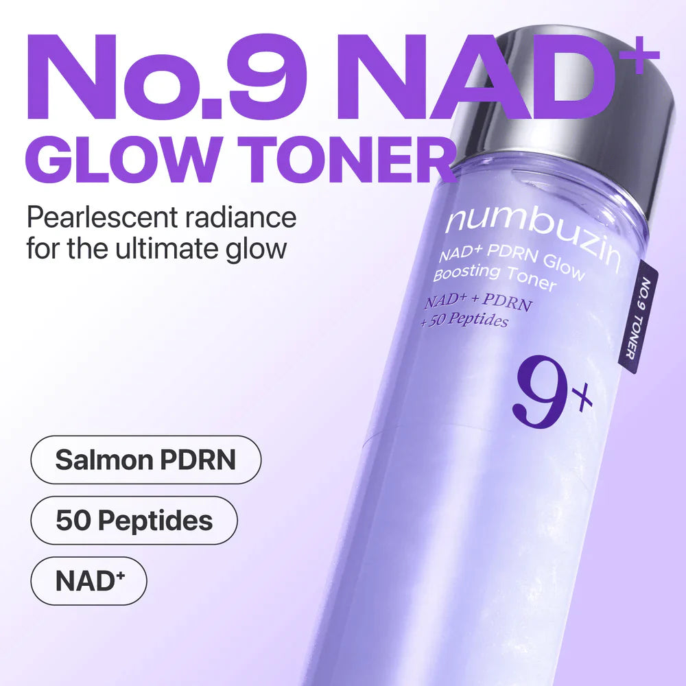 NUMBUZIN No.9+ NAD+ PDRN Glow Boosting Toner 150ml – Korean Radiance & Firming Toner