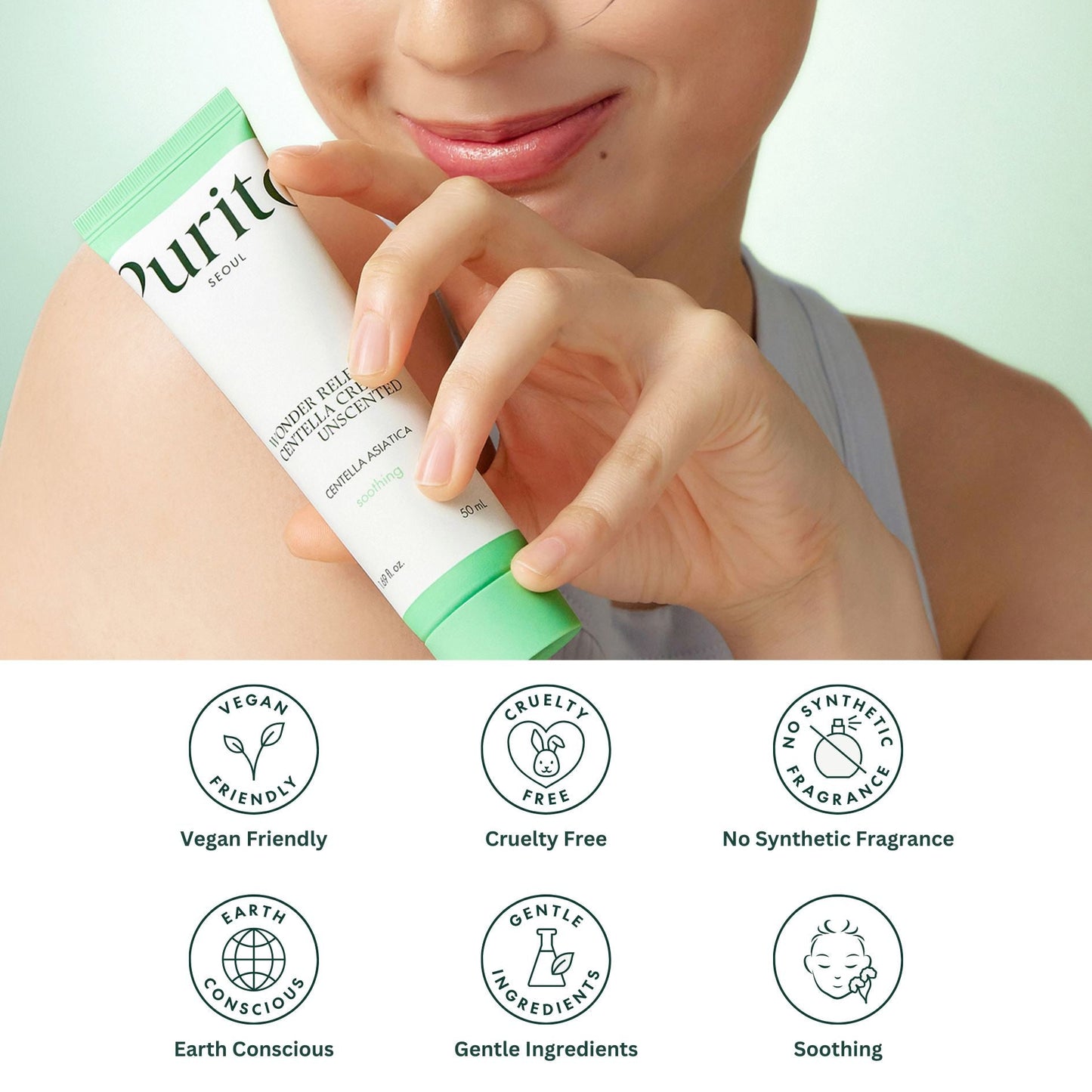 PURITO Wonder Releaf Centella Cream Unscented 50ml